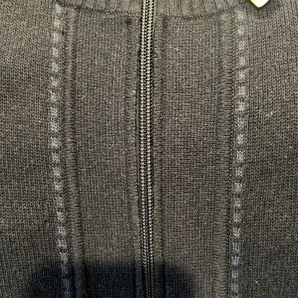 Alex Cannon full zip navy blue sweater - Picture 4 of 4
